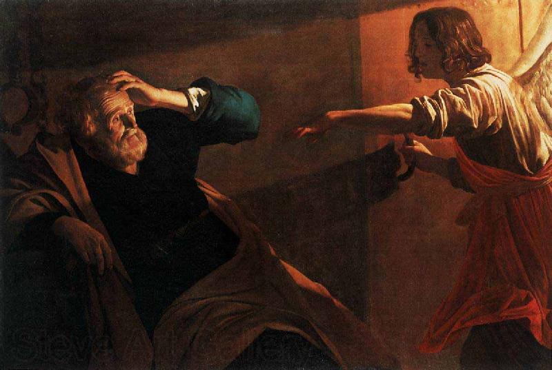 Gerrit van Honthorst The Liberation of St Peter Spain oil painting art